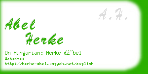 abel herke business card